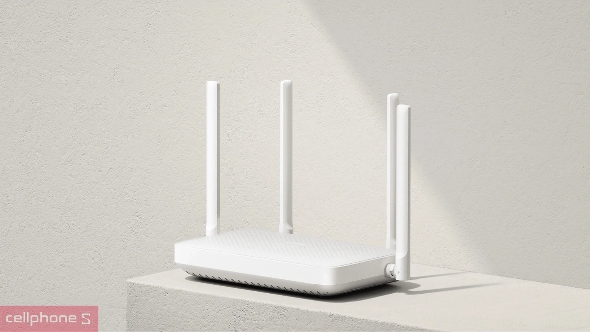 4 ăng-ten hiệu năng cao của Router Wifi 6 Gigabit Xiaomi AX1500 băng tần kép EU