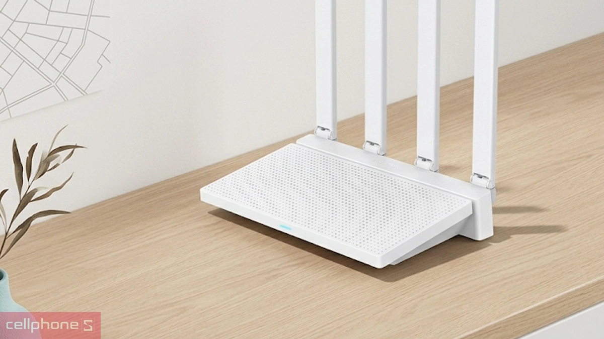 Hệ thống ăng ten của Router Wifi 6 Gigabit Xiaomi AX3000T băng tần kép EU