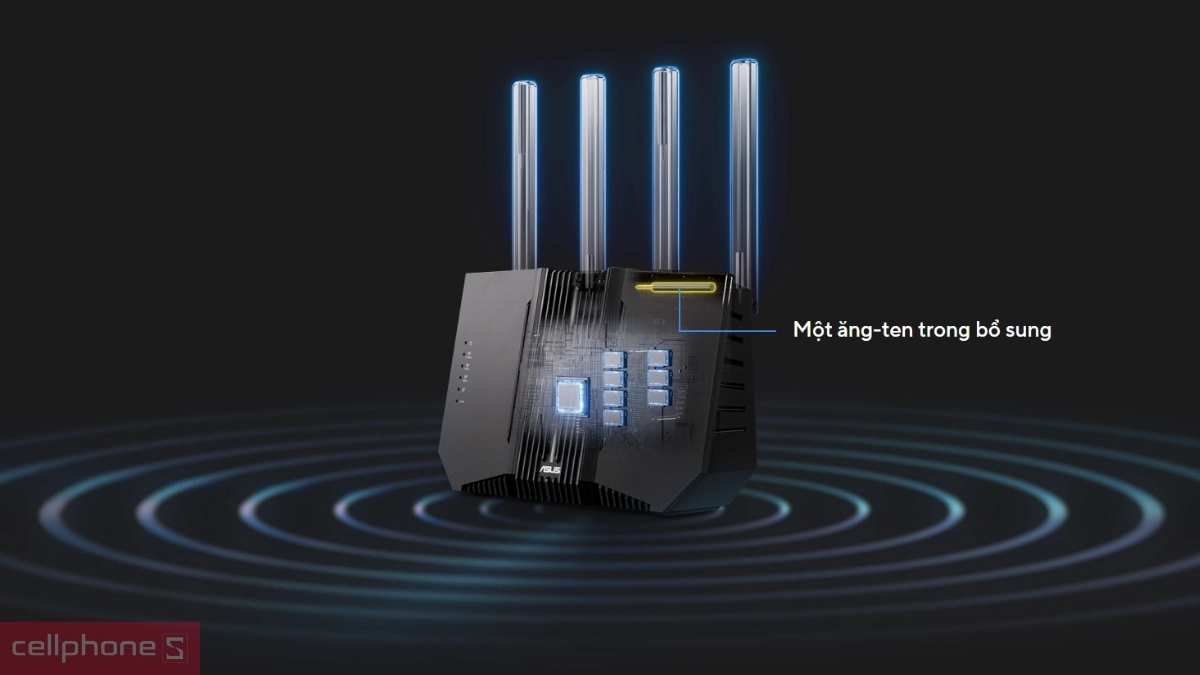 Tích hợp AI Router WiFi 7 Asus RT-BE92U