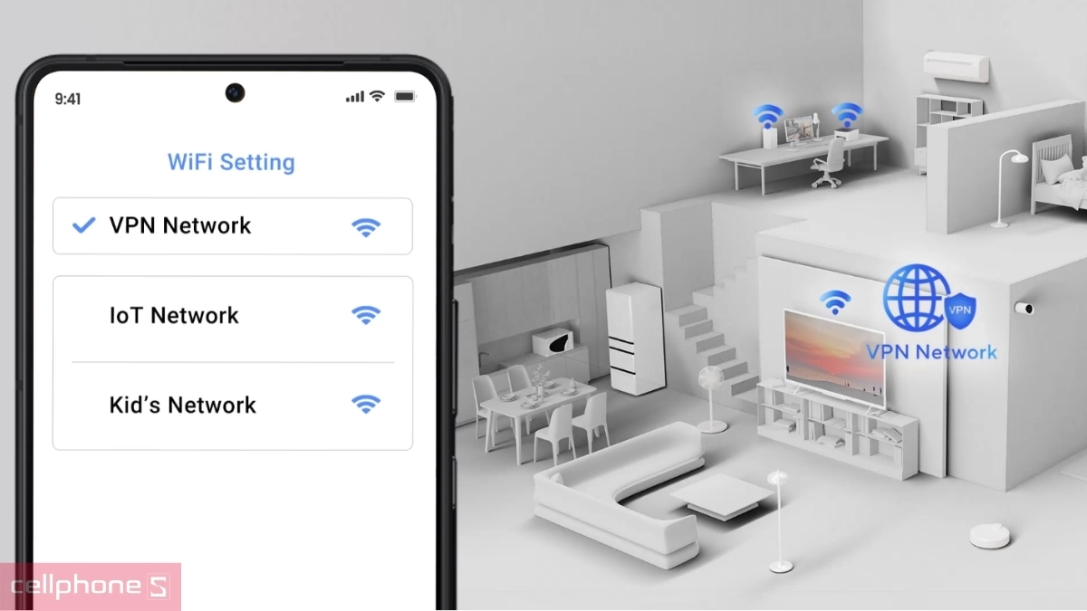 Bảo mật chủ động Router WiFi 7 Asus RT-BE92U