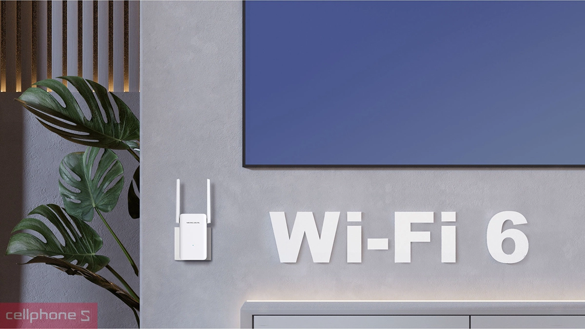 Thiết kế Bộ mở rộng sóng WiFi 6 Mercusys ME80X AX3000