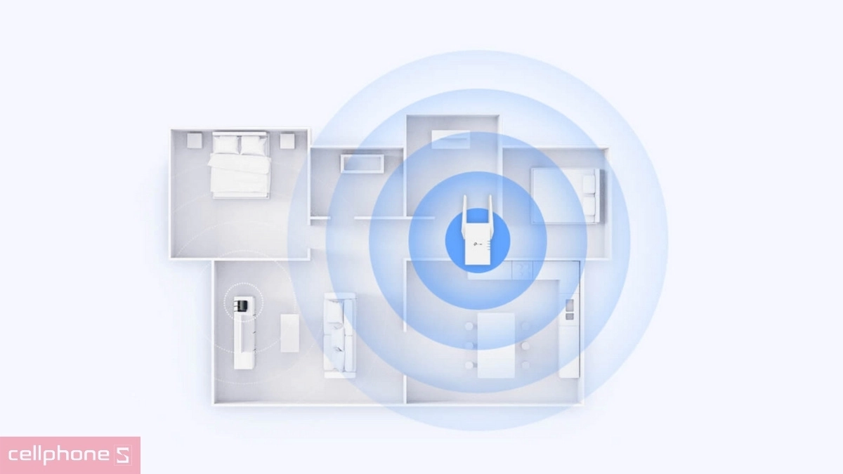 Khả năng kết nối ổn định của bộ mở rộng sóng Wifi 6 TP-Link RE705X AX3000