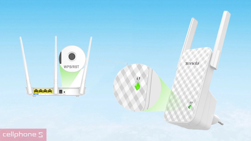 Thiết bị mở rộng sóng Wi-Fi chuẩn N tốc độ 300Mbps Tenda A9