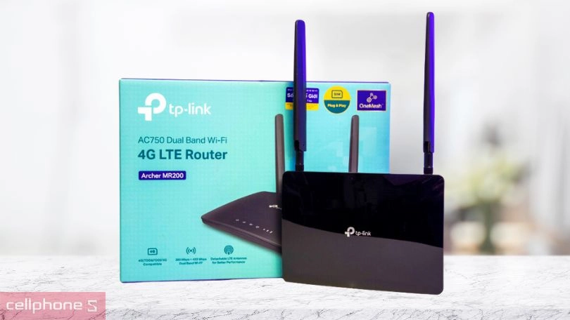 Bộ phát WiFi băng tần kép 4G LTE AC750 TP-Link Acher MR200
