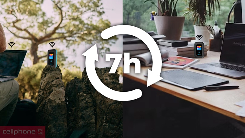 Pin và thời lượng sử dụng của bộ phát WiFi di động TotoLink M3L 4G LTE 150Mbps