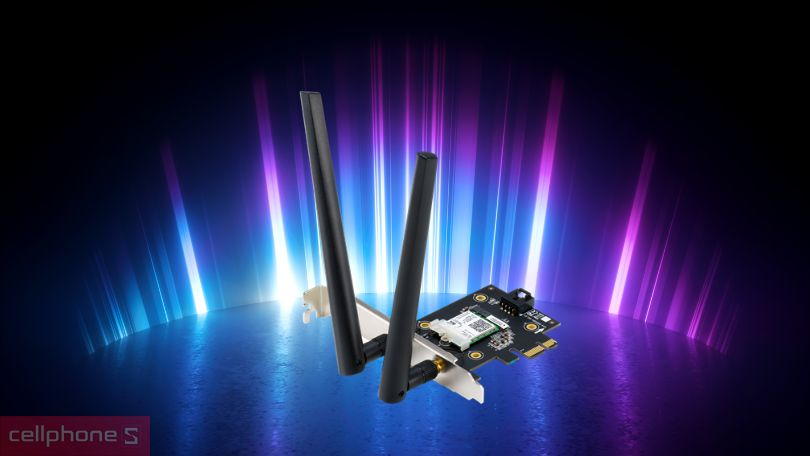 Phạm vi phủ sóng card mạng Asus PCE AX3000 Wifi 6 Bluetooth 5.0