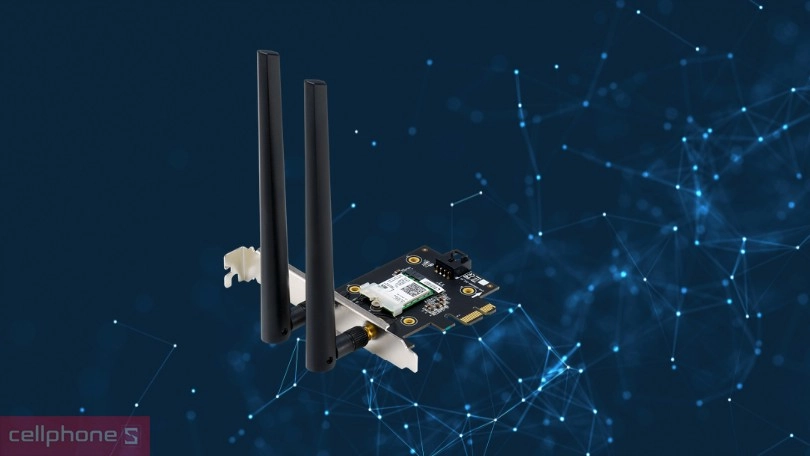 Kết nối Card mạng Wifi 6 Asus PCE-AX3000