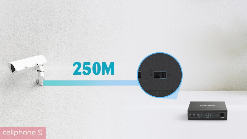 Switch 6 cổng 10/100Mbps Mercusys MS106LP 4 cổng POE+