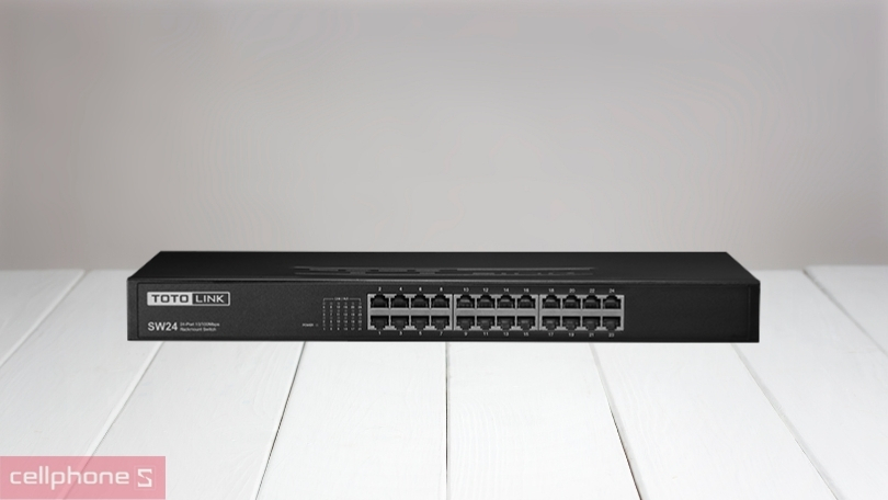 Tốc độ truyền tải của switch Totolink SW24 24 cổng 10/100Mbps