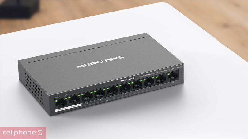 Hướng dẫn sử dụng bộ chia mạng Mercusys MS110P 10 Port 10/100 Mbps