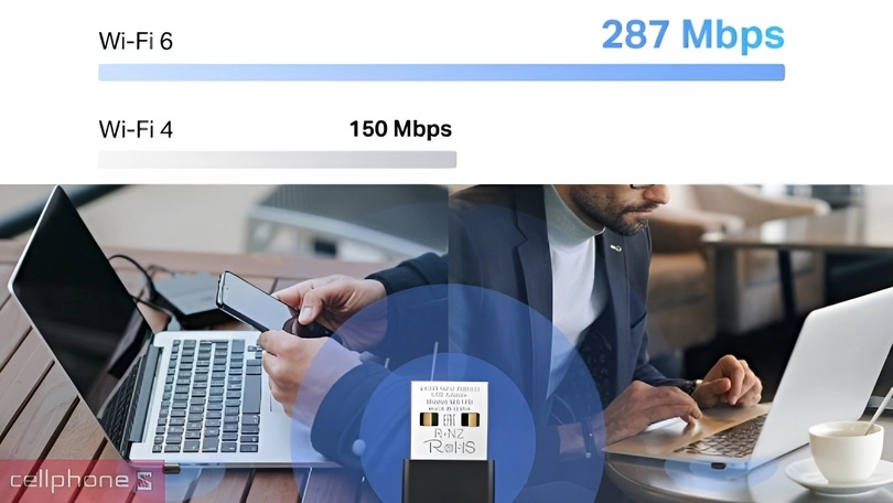 USB Wifi 6 Mercusys AX300 MA14N