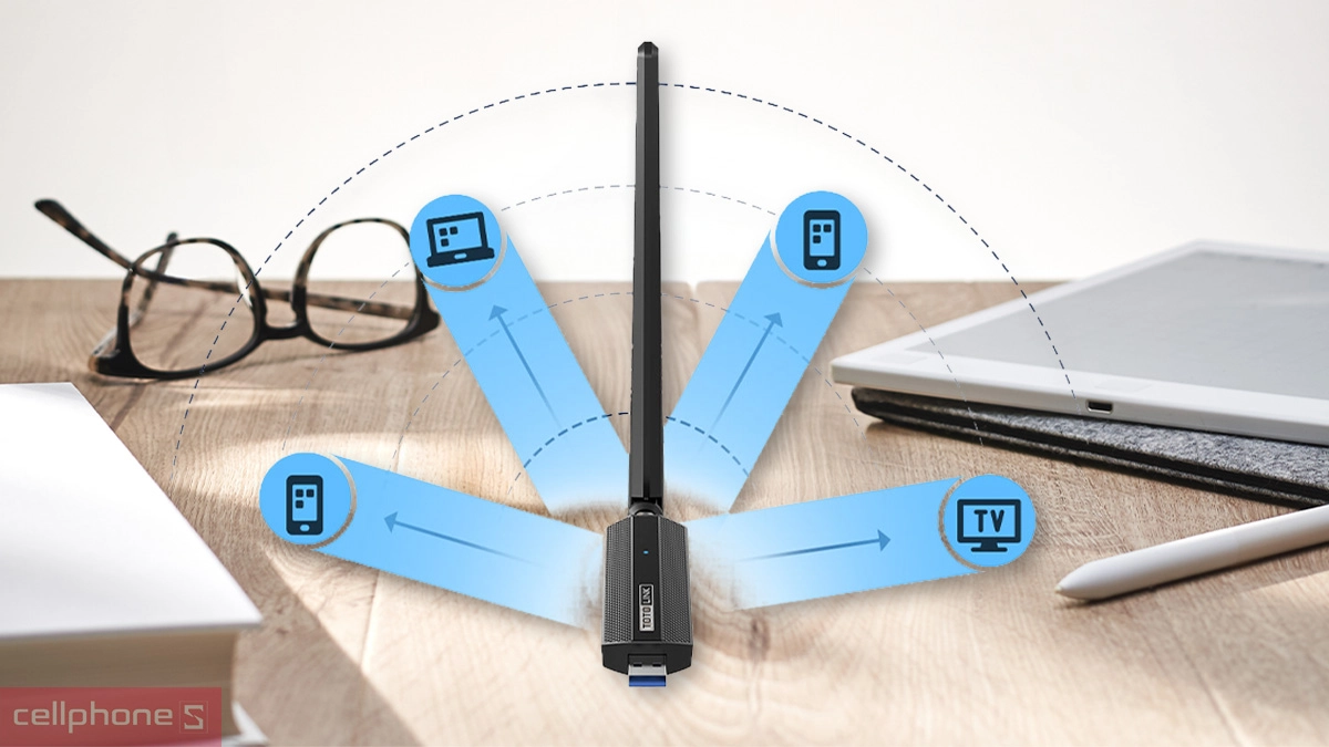 Cổng USB Wifi 6 Totolink X6100UA AX1800