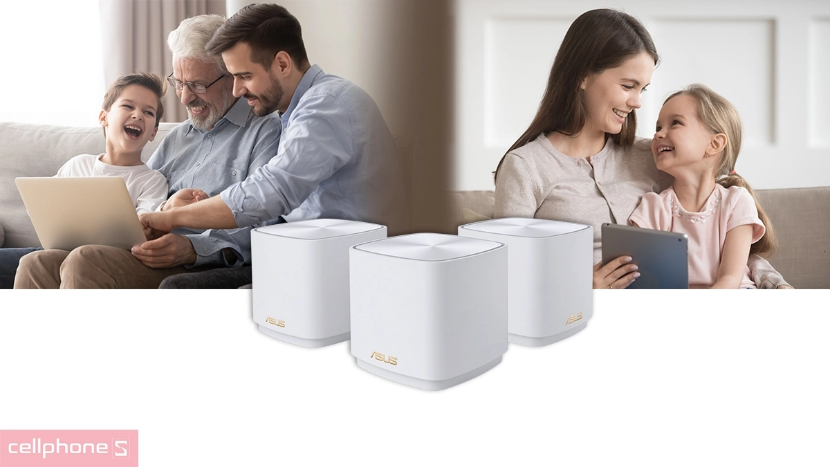 Mesh WiFi 6 ASUS ZenWiFi XD4S AX1800 3 Pack sử dụng công nghệ MIMO