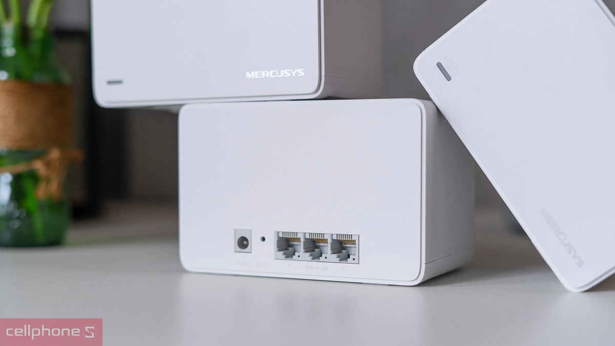 Phạm vi phủ sóng rộng của hệ thống Mesh WiFi 6 AX3000 Mercusys Halo H80X 3 Pack