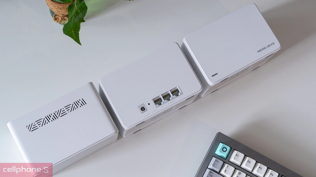 Thiết kế hệ thống Mesh WiFi 6 AX3000 Mercusys Halo H80X 3 Pack