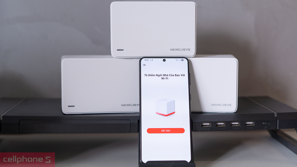 Phủ sóng lên đến 650m2, chuyển vùng mượt mà