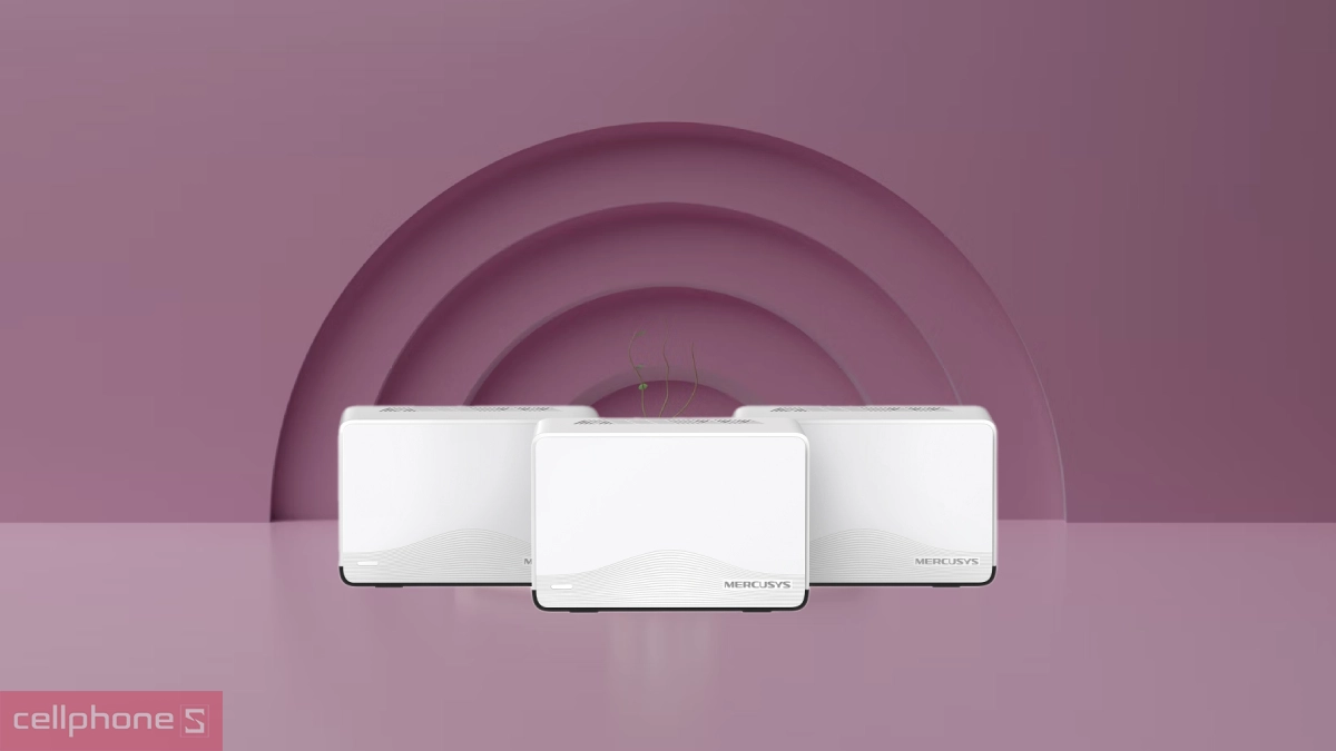 Khả năng phủ sóng rộng rãi của hệ thống Mesh WiFi 7 Mercusys Halo H27BE 3-Pack BE3600