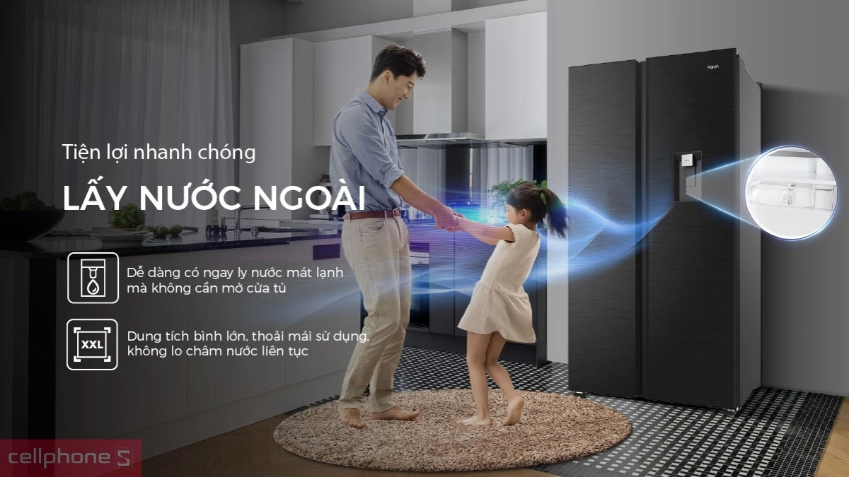 Lấy nước ở ngoài