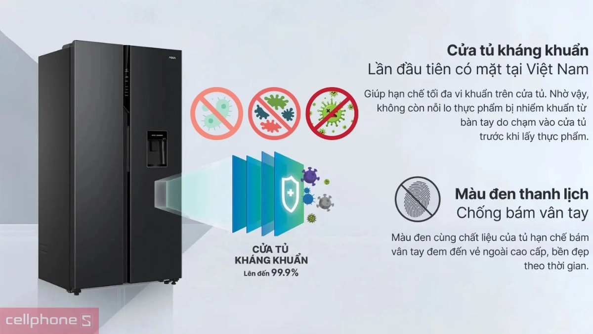 Cửa tủ kháng khuẩn 99,9%