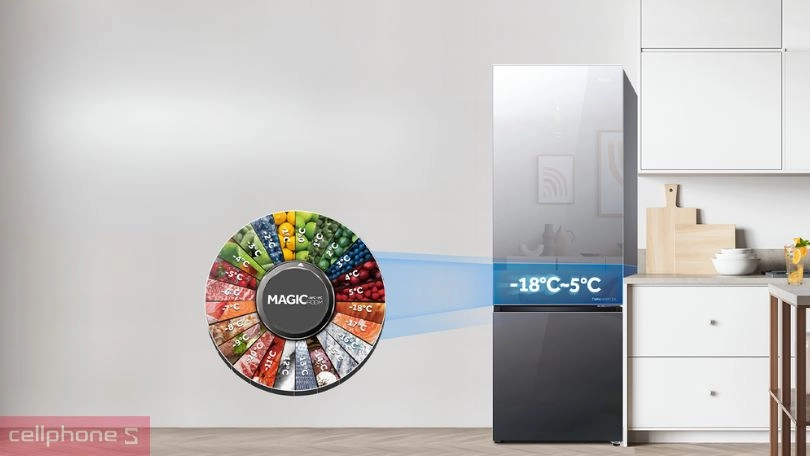 Dung tích chứa của tủ lạnh Aqua AQR-B350MA(GM) 292 lít