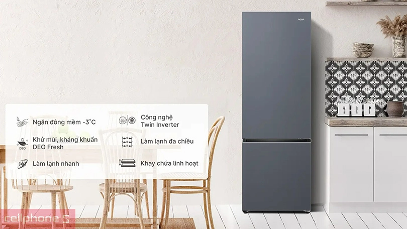 Công nghệ tủ lạnh Aqua AQR-B360MA(SLB) 292 lít