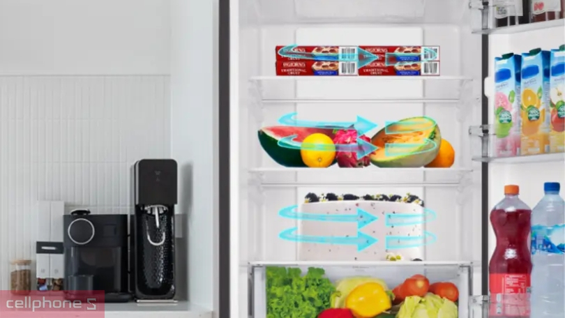 Hiệu năng làm lạnh của tủ lạnh AQUA AQR-B390MA(HB) 324 lít