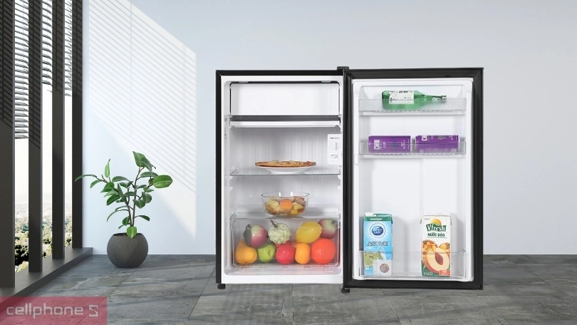 Dung tích tủ lạnh Aqua AQR-D100FA(BS) 90 lít