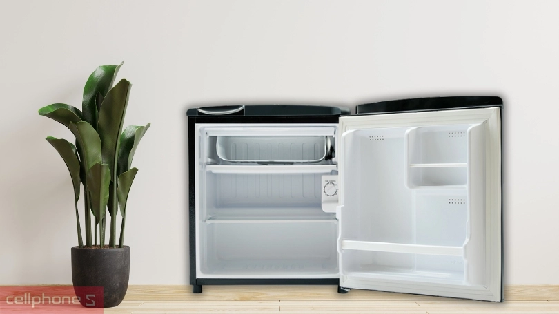 THiết kế tủ lạnh AQUA AQR-D59FA(BS) 50 lít