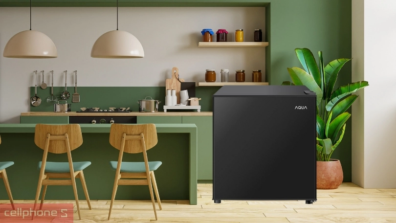 Dung tích, kích thước tủ lạnh Aqua AQR-D60FA(BS) 50 lít