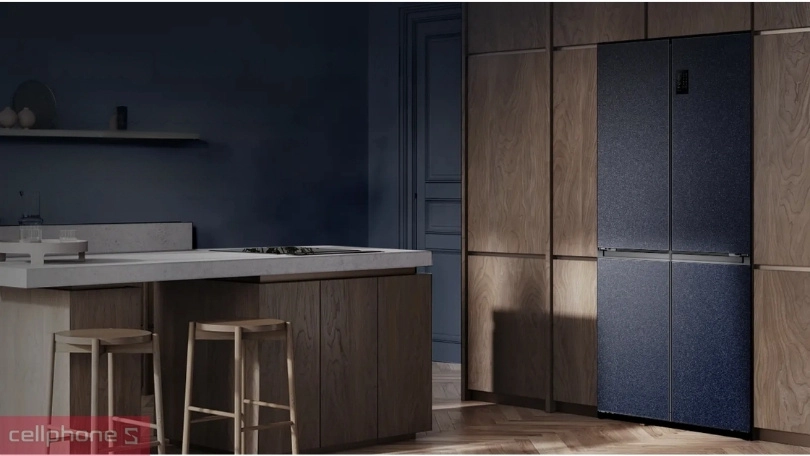 Thiết kế tủ lạnh Aqua AQR-M466XA(CBC) 410 lít