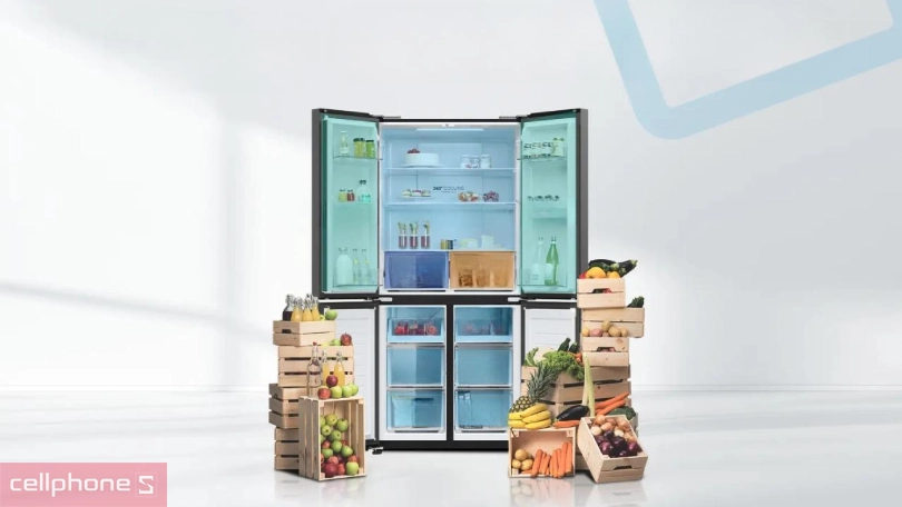 Dung tích tủ lạnh AQUA AQR-M536XA(GB) 469 lít