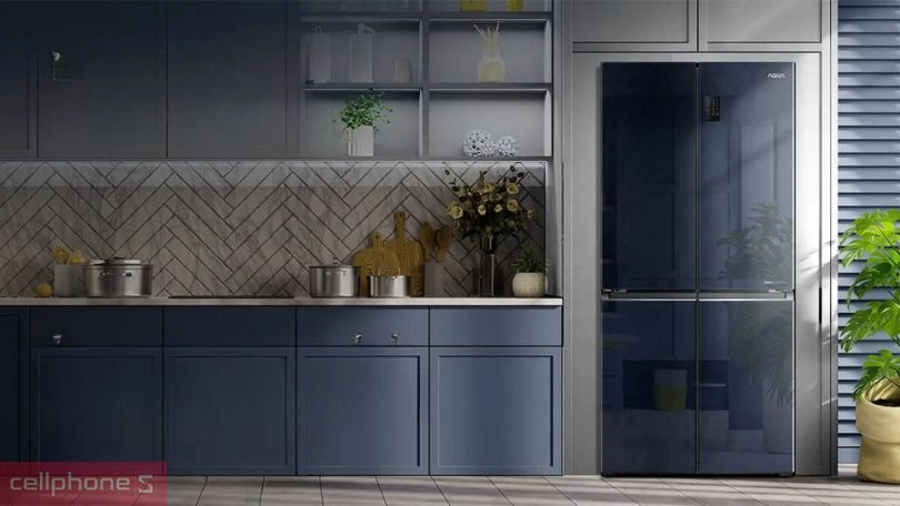 Thiết kế tủ lạnh Aqua AQR-M560XA(GL) 469 lít