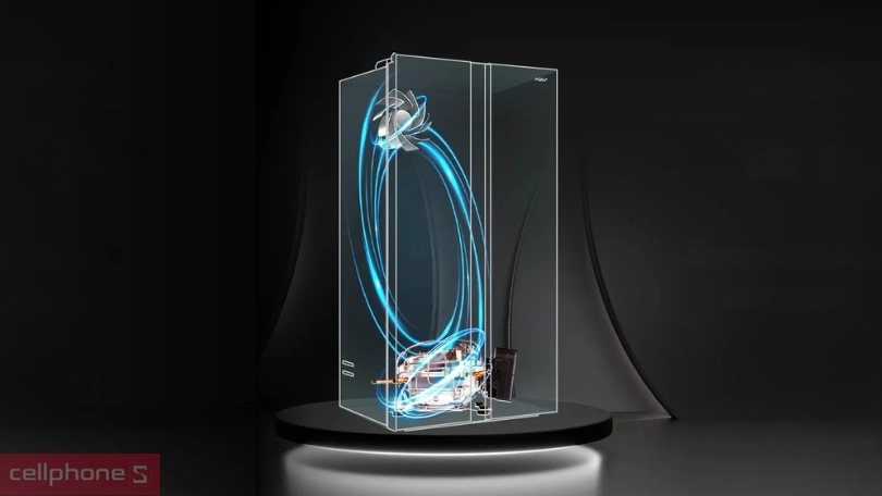 Công nghê làm lạnh hiện đại của tủ lạnh AQUA AQR-S682XA(BL) 646 lít