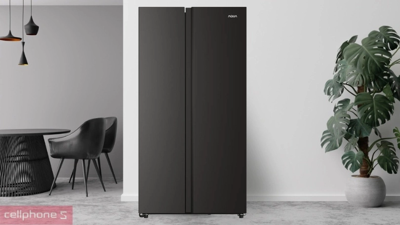 Thiết kế, chất liệu của tủ lạnh AQUA AQR-S682XA(BL) 646 lít
