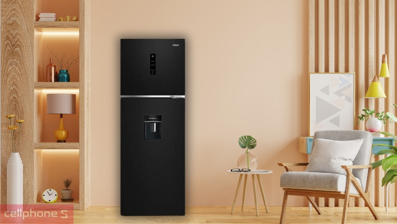 Không gian lưu trữ của tủ lạnh Aqua AQR-T400FA(WFB) 347 lít