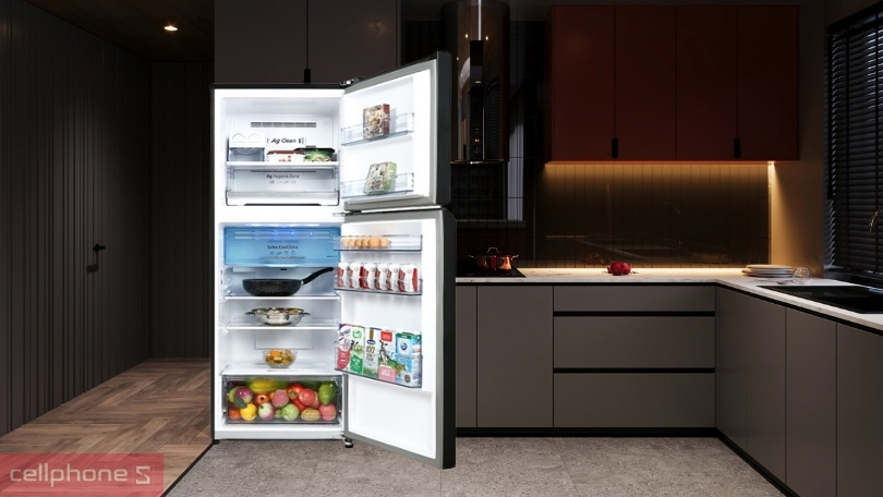 Khả năng bảo quản đồ ăn nhanh chóng của tủ lạnh Aqua AQR-T410FA(WGB) 358 lít