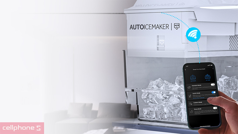 Hướng dẫn cách kết nối tủ lạnh AQUA (AQR-TA518FA(GL)U1) 455 lít với app