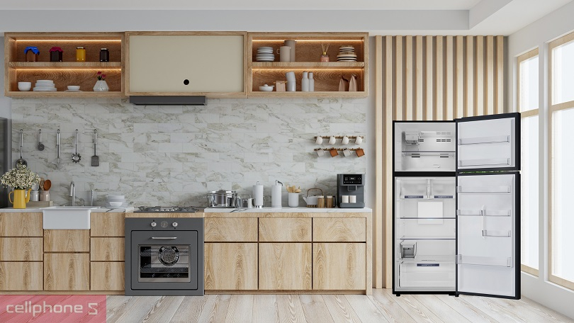 Dung tích tủ lạnh AQUA (AQR-TA518FA(GL)U1) 455 lít