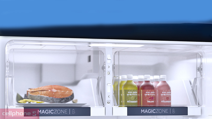 Thiết kế tủ lạnh Aqua AQR-TA518FA (SL) 455 lít