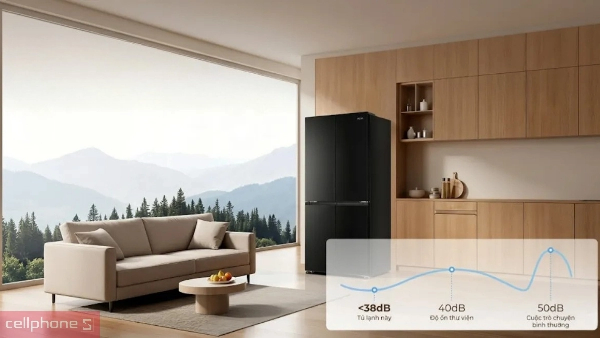 Công nghệ làm lạnh thông minh của tủ lạnh Aqua Inverter Multi Door 506 lít (AQR-M570XA(FS))
