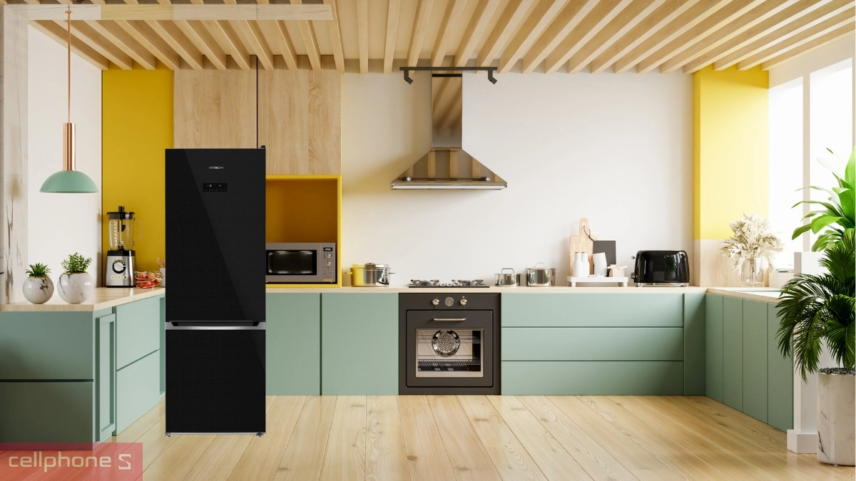 Sức chứa tủ lạnh Hitachi Inverter 323 lít HRBN6340DUVN