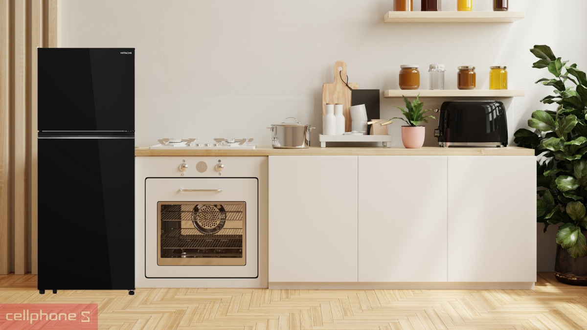 Hệ thống làm lạnh tủ lạnh Hitachi Inverter 374 lít HRTN6408SAGBKVN