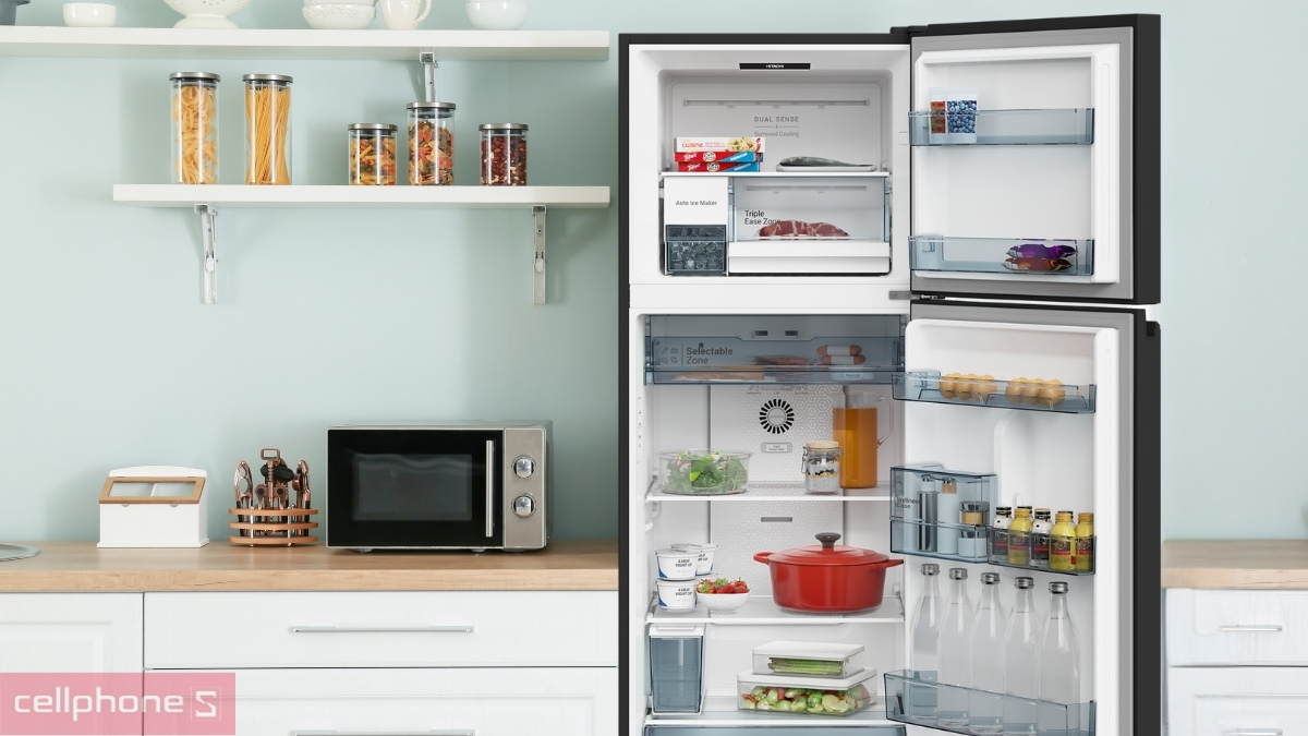 Hệ thống điều khiển điện tử tủ lạnh Hitachi Inverter 409 lít HRTN6443SAGBKVN