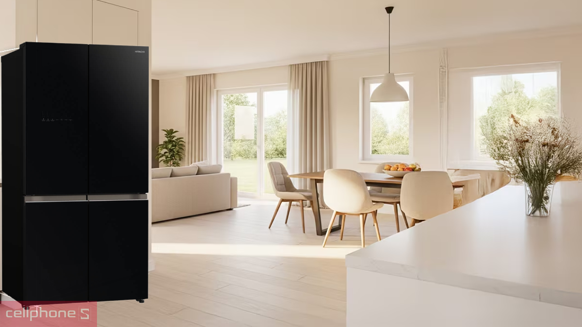 Dung tích tủ lạnh Hitachi Inverter Multidoor 645 lít R-WB700VGV4 GBK