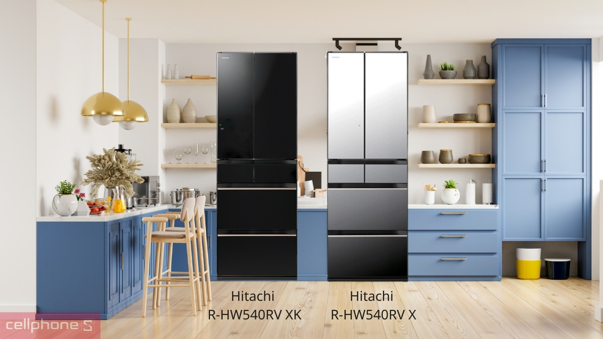 So sánh tủ lạnh Hitachi Inverter Multidoor 520 Lít R HW540RV XK với đời cũ hơn