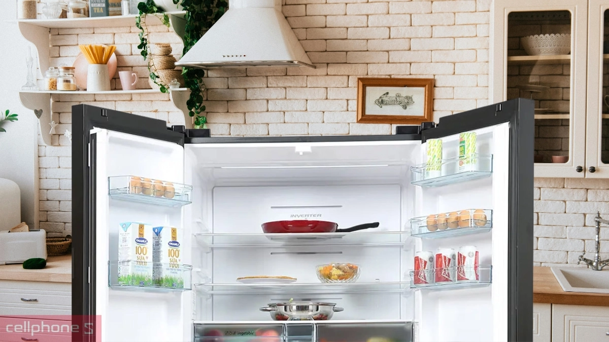 Khả năng bảo quản thực phẩm tối ưu của tủ lạnh Hitachi Inverter MultiDoor 569 lít (R-WB640PGV1 GMG)