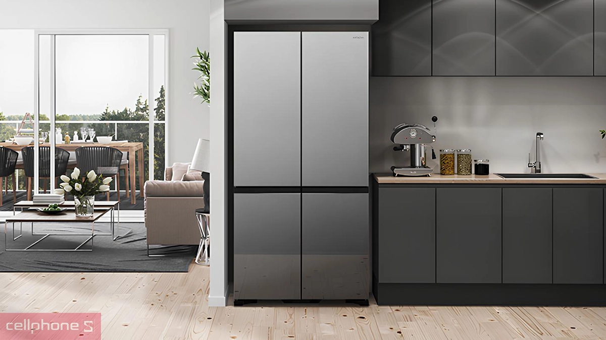 Dung tích lưu trữ lớn của tủ lạnh Hitachi Inverter Multidoor 569 lít (R-WB640VGV0X MGW)