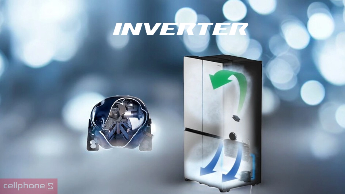 Công nghệ làm lạnh hiện đại của tủ lạnh Hitachi Inverter Multidoor 569 lít (R-WB640VGV0X MGW)