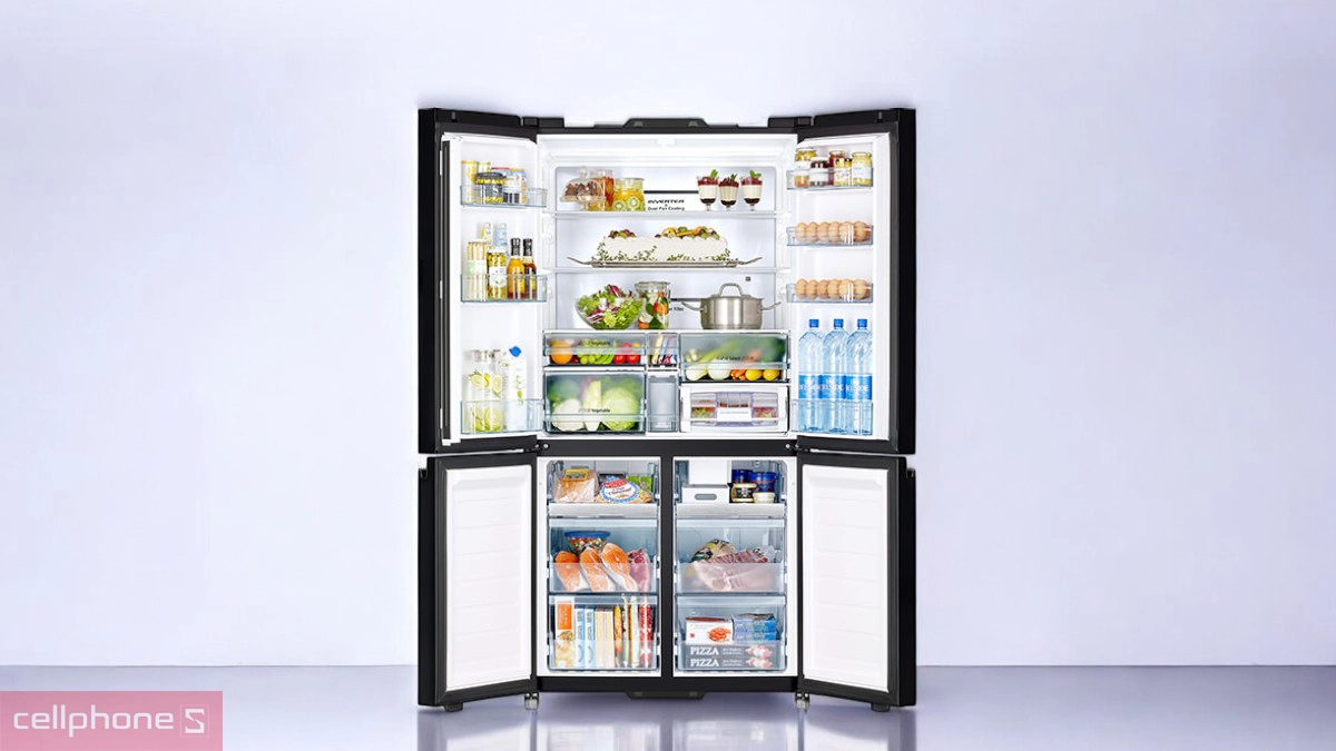 Khả năng bảo quản thực phẩm chuyên sâu của tủ lạnh Hitachi Inverter Multidoor 569 lít (R-WB640VGV0X MGW)