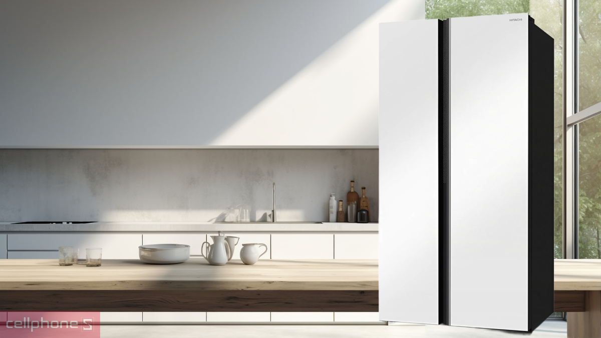 Khả năng bảo quản linh hoạt, sạch khuẩn của tủ lạnh Hitachi Inverter Side By Side 656 lít (HRSN9713ESMGWVN)